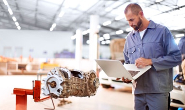 Man working in factory