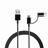 Mi SJV4144IN 2 in 1 Cable Micro & Type-C USB Cable