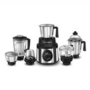 Prestige Endura 1000 W Mixer Grinder, 6 Jars, Sturdy Handles (Black & Silver, ENDURA1000W)