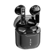 EVM Enbuds Wireless Earbuds with 13mm Drivers, Up to 8 Hours Play Time, Hifi Sound, Transparent Design (Black)