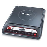 Prestige PIC 20 Induction Cooktop with Automatic Whistle Counter, 1600 Watts Power, Push Button, Indian Menu Options (Black)