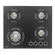 Hafele Hob Vortex 460 Burner with Flame Failure Safety, Gunmetal Finish Metal Knob, Electric Auto Ignition, Vortex Flame Design (Black)