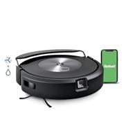 iRobot Roomba Combo J7 Robot Vacuum and Mop with 4 Stage Cleaning System, Smart Recharge and Resume (Black)