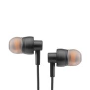 Lapcare WOOBUDS VII In-ear wired earphones with Extra Bass, Tangle Free Wire, Soft Silicon Tips, Built in Mic (Black)