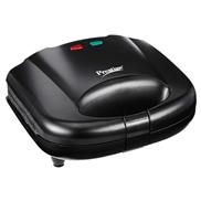 Prestige Sandwich Toasters With Fixed Grill Plate, Non-Stick Heating Plate, Elegant Black Finish Body, Indicator Light, Ergonomic Handle (PGMFB)