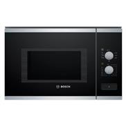 Bosch Series 4 Built in Microwave Oven with Button Door Opening, Turntable, Mechanical Control (Black, BEL550MSOI)