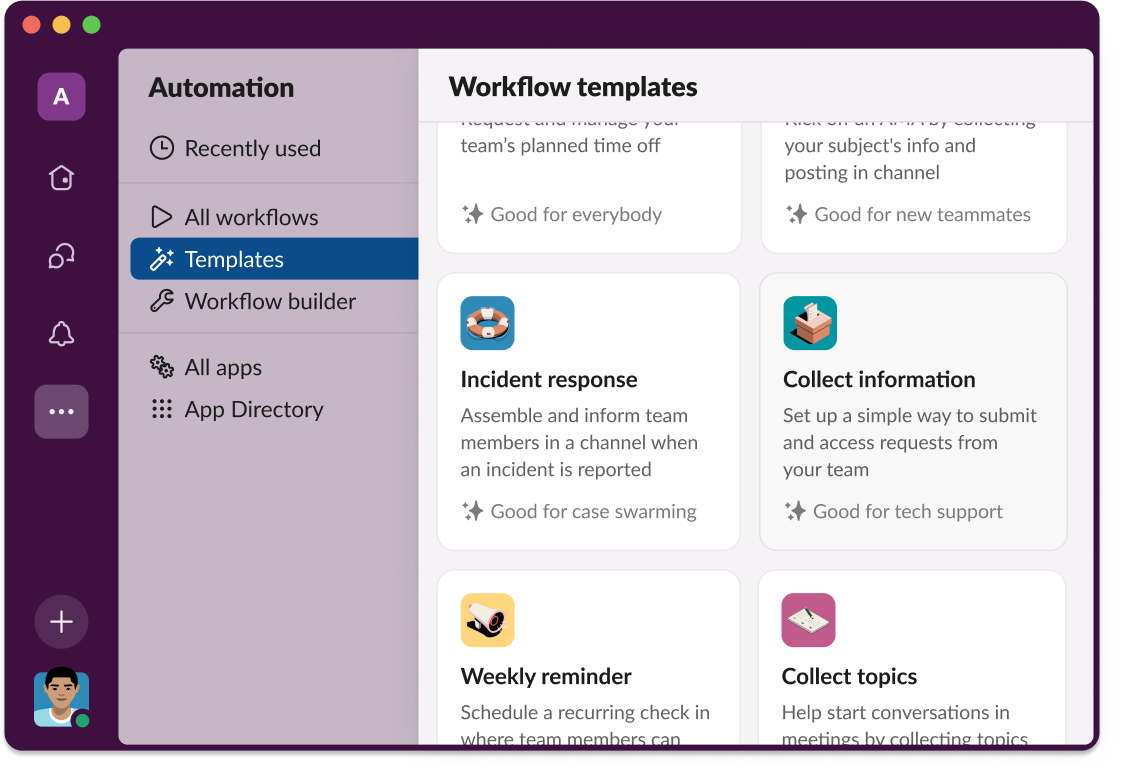 Workflow Builder templates