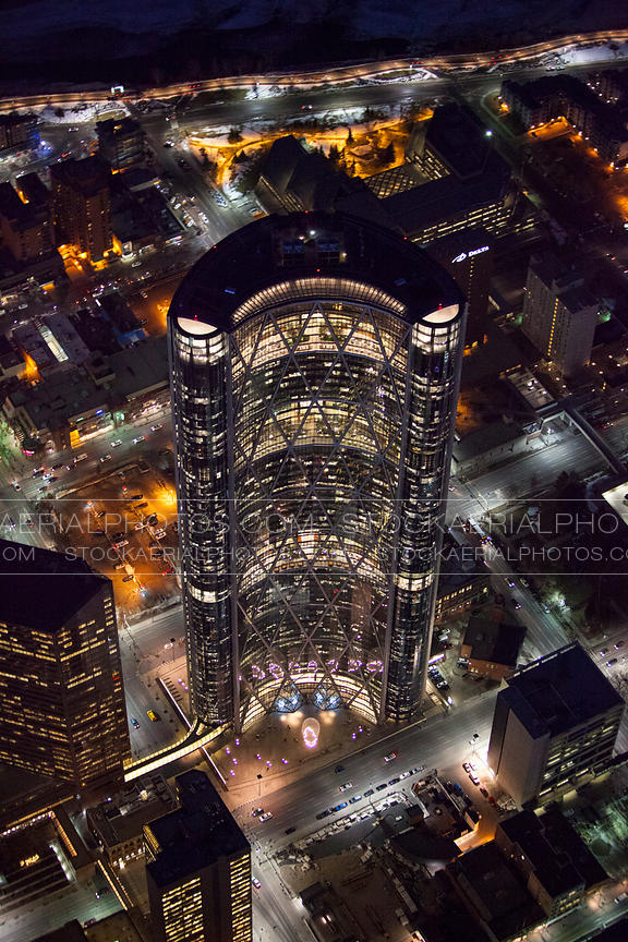 The Bow Building at Night