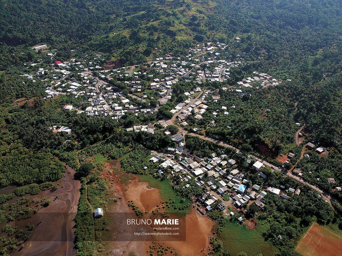 Village de Poroani, Mayotte, Océan Indien