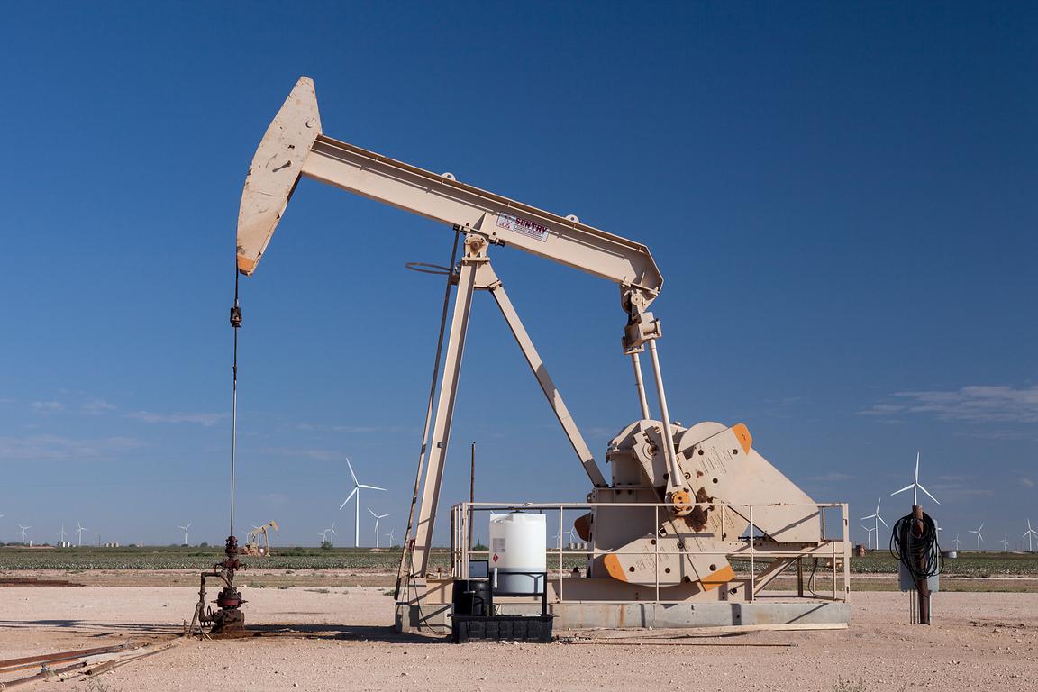 Pump Jack and Wind Turbines