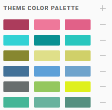 Figure 3: Multi-color theme palettes