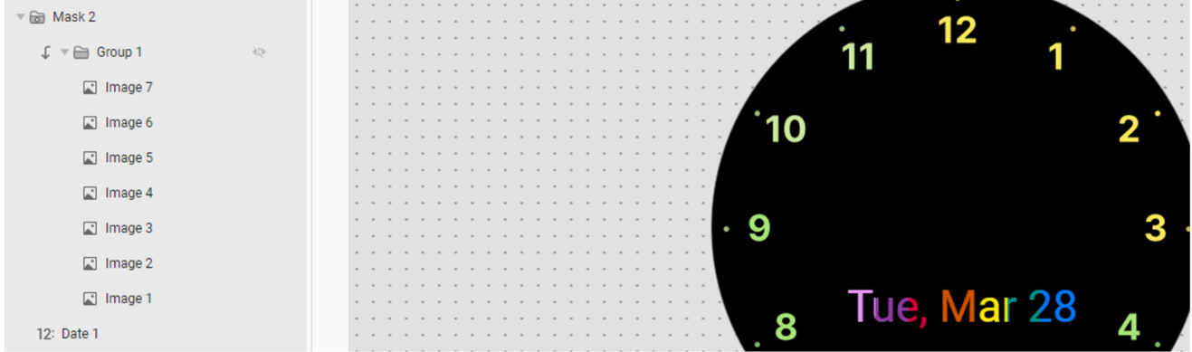 Figure 6: Masked date component