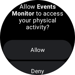 Events Monitoring permissions