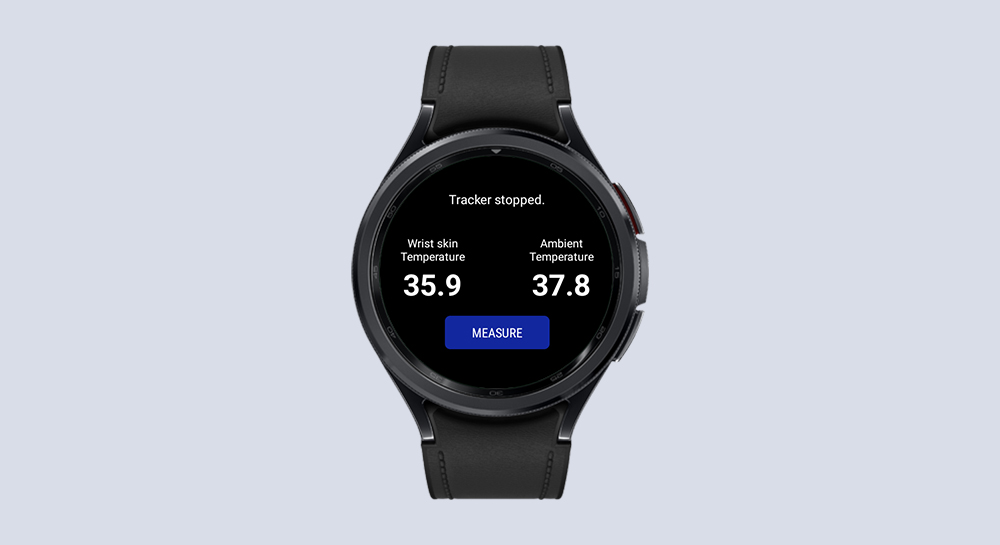 Measure skin temperature on Galaxy Watch