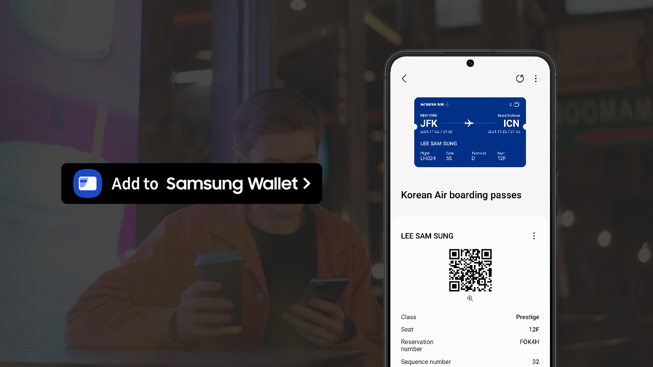 Add to Samsung Wallet Button and Wallet Card