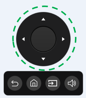 Figure 3. Floating menu with D-pad