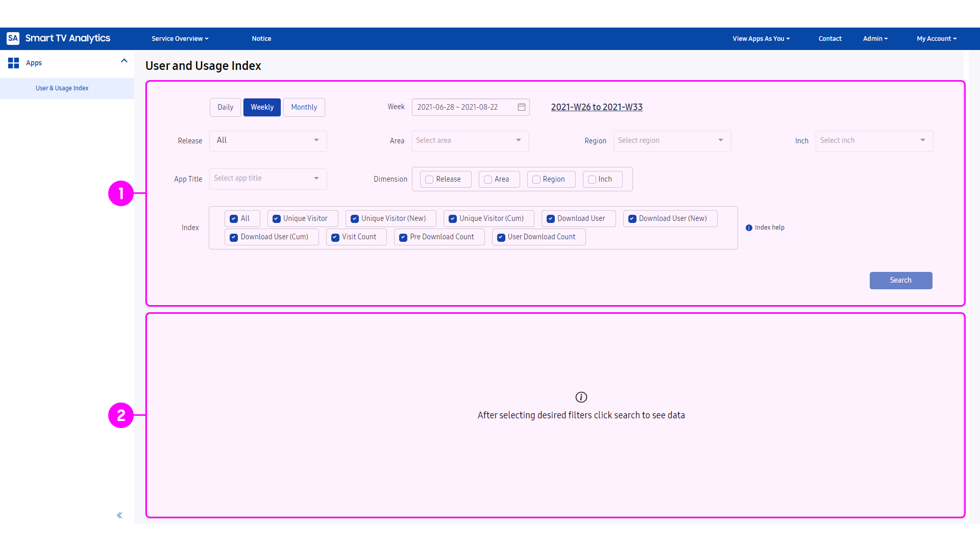 Figure 2. Report page