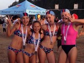 Silver to u13 girls beach relay