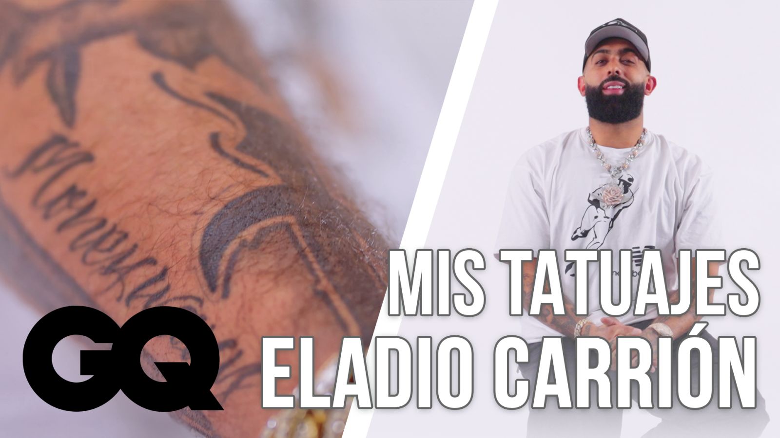 Eladio Carrión cuenta la historia detrás de sus tatuajes