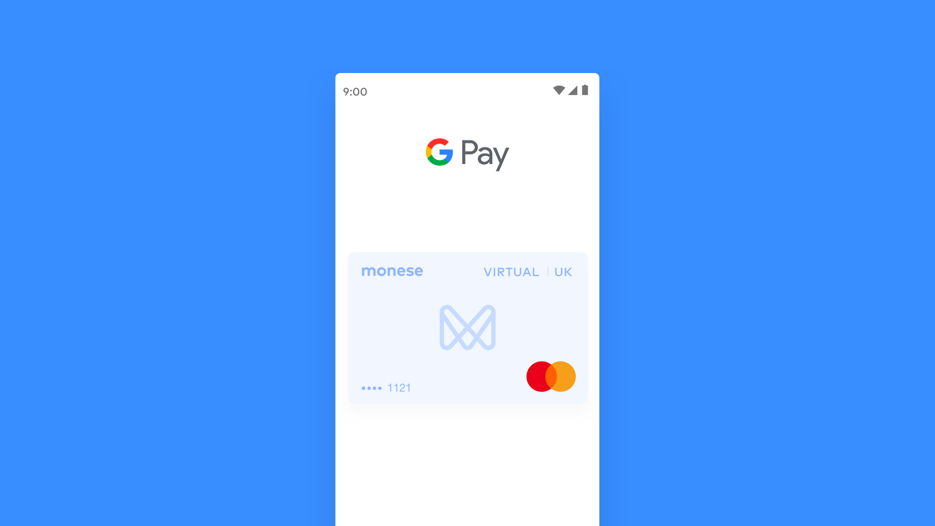 Add virtual card to Google Pay