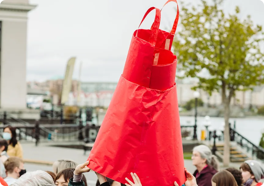 Attendees gathering at the Moose Hide Campaign Day walk in Victoria in 2022.