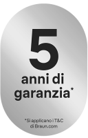 5 anni di garanzia