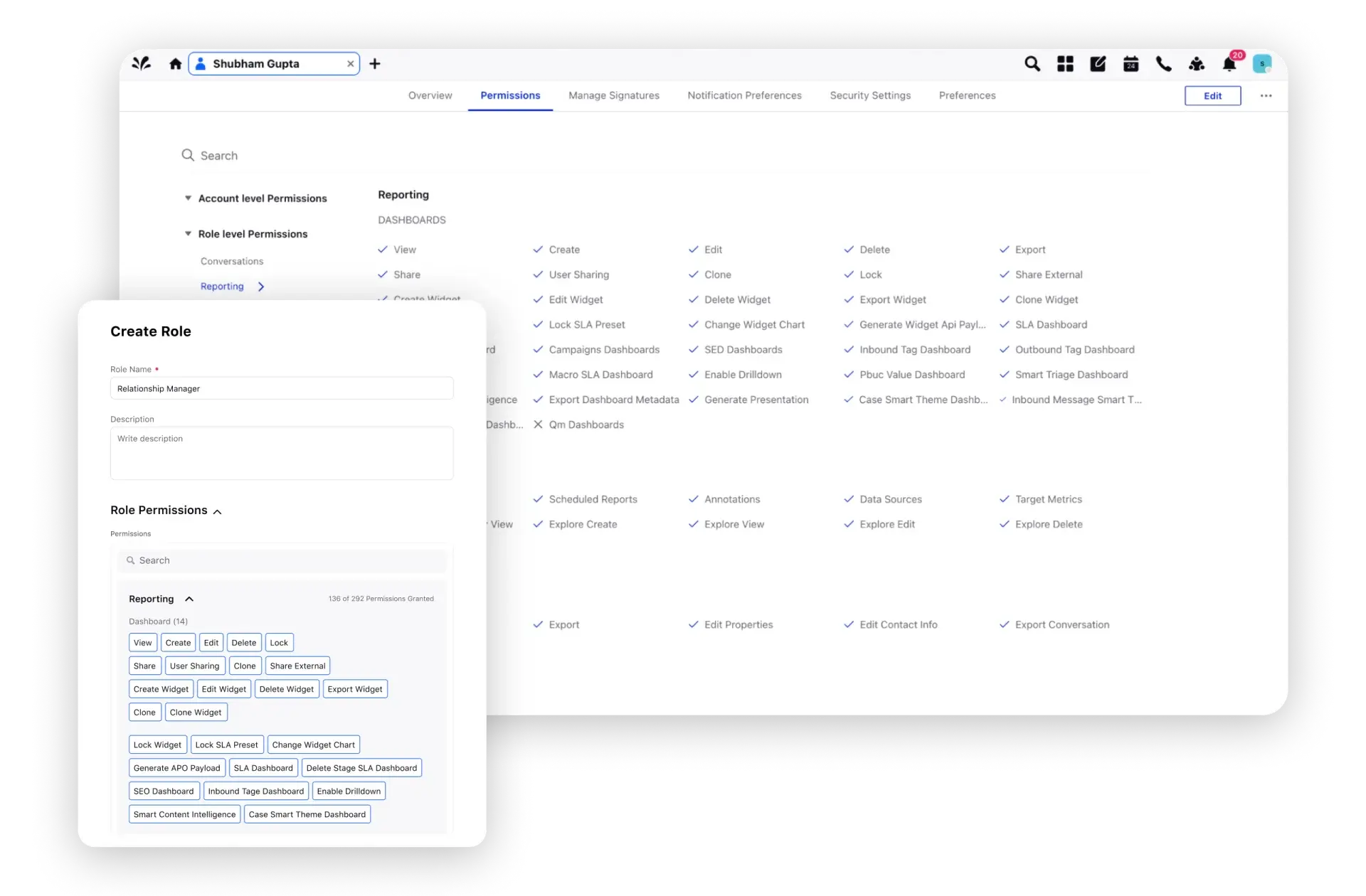 Manage roles and permissions to stay compliant 