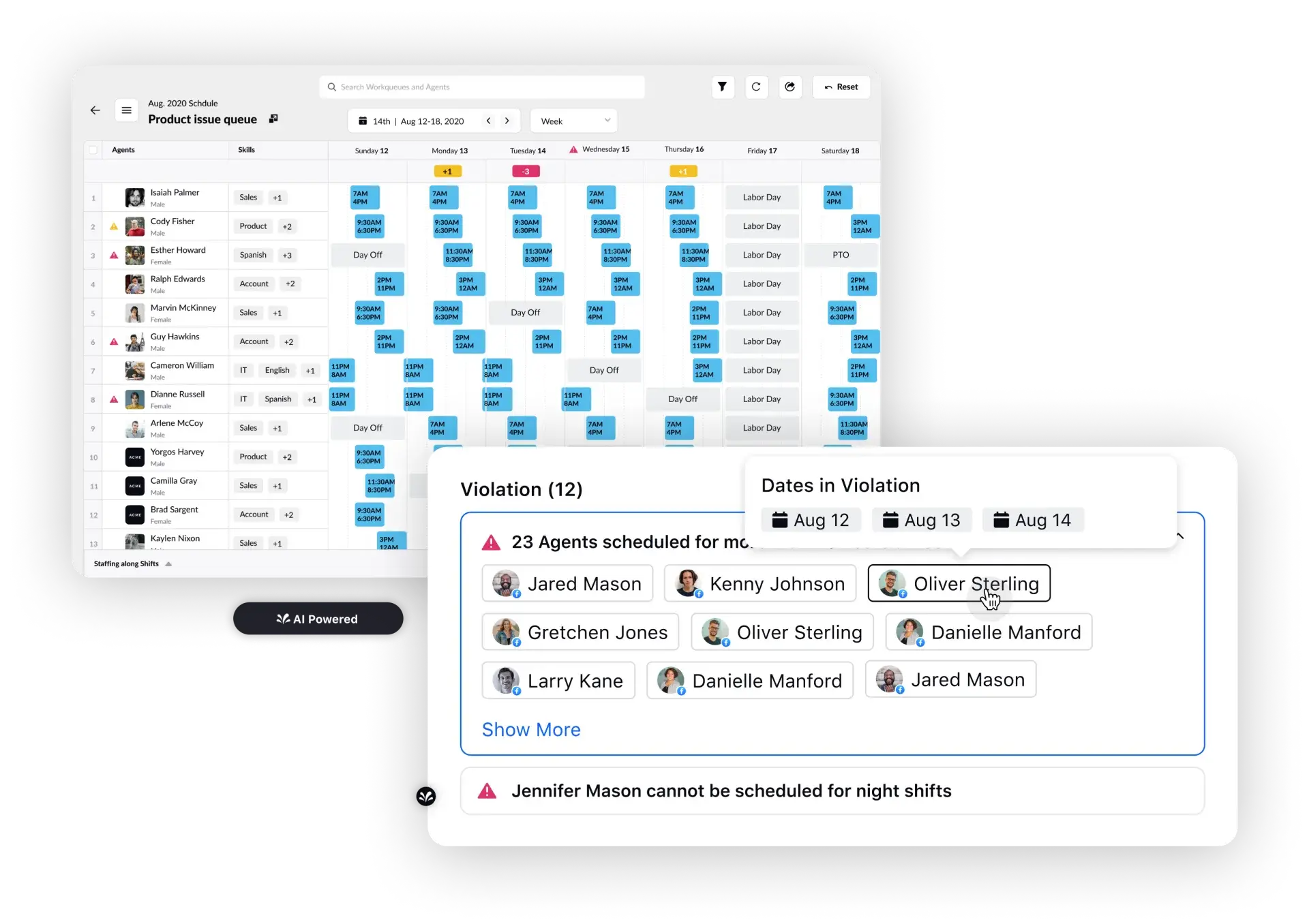 Overcome scheduling constraints