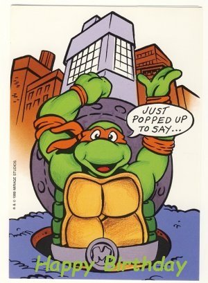 teenage mutant ninja turtles birthday cards