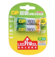 超霸镍氢充电电池（5号，1800毫安/节，2节/卡）按卡售