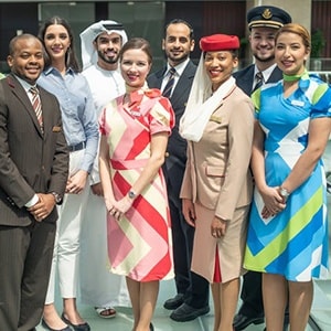 Photo du personnel du groupe Emirates