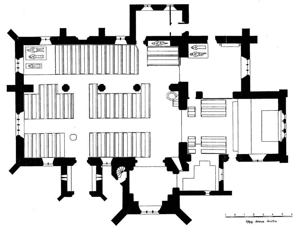 Plan of church.