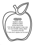 Apple Coloring Sheet