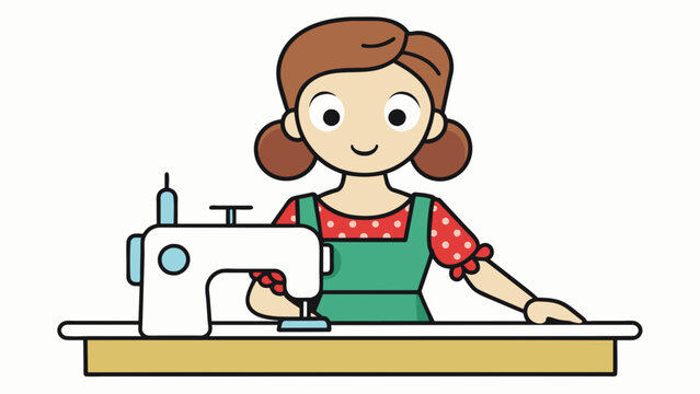 sewing, machine vector illustration