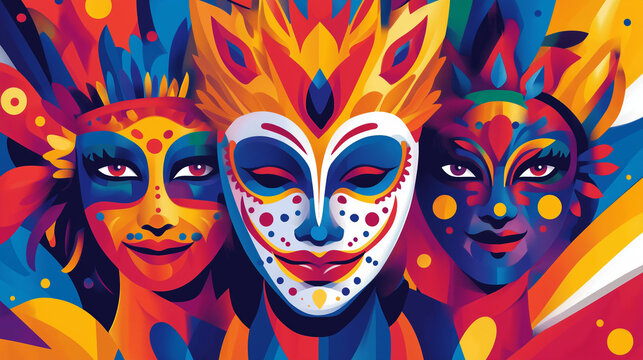 carnival mask vector