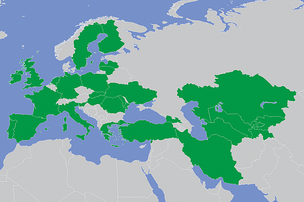 TRACECA map