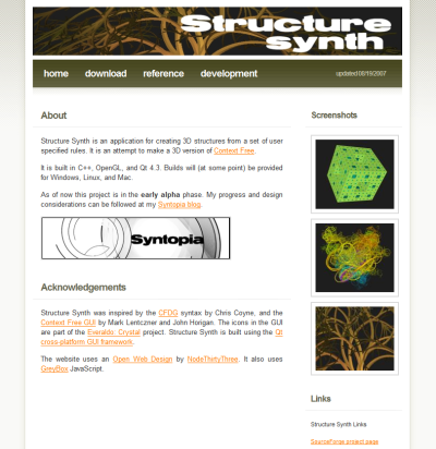 Structure Synth Web