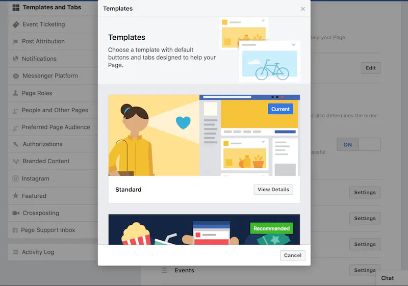 free Facebook Page templates