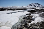 Landscape photograph of a meltwater stream from the Taylor Highway in Nome Alaska
