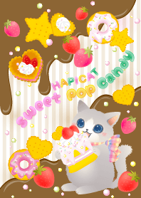 Happy Cat! SweetPopCandy! Milk chocolate