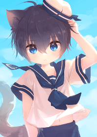 Boy of a black cat(2024 sailor suit)