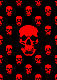 SKULL - RED & BLACK - SLASH