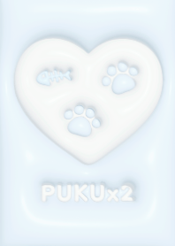 PUKUx2 (M) - ねこ - ブルー 01