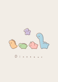 Child Dinosaurs(line filled)/beige.