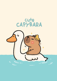 Capybara cute : Happy time