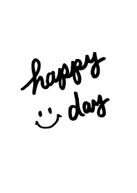 Happy day smile - white-