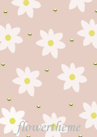 Pink beige and flower pattern