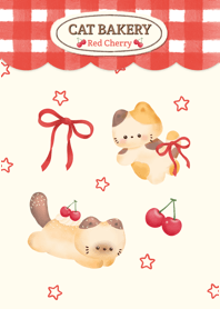 Cute Cat Bakery (red)