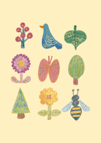 flowers and birds