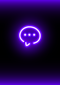 Simple neon icon : black purple